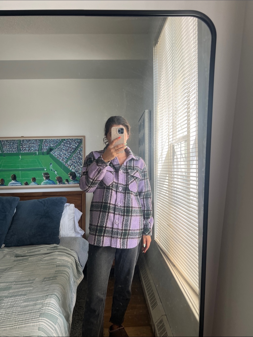 EUC Teddy Jacket Plaid Fall Essentials
